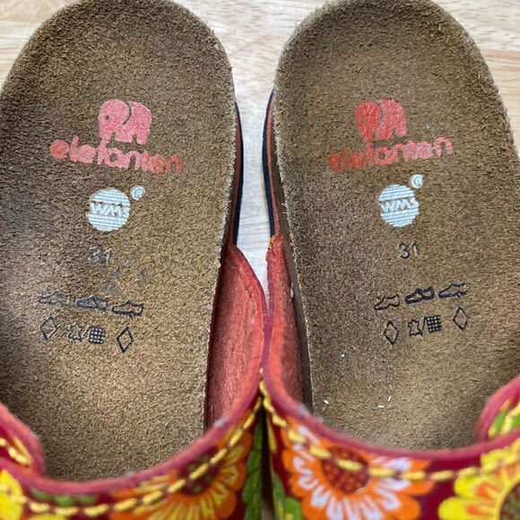 Elefanten Girl’s Bright Sunflower Slip on Double Strap Buckle Sandals, Size 31 - Picture 2 of 8